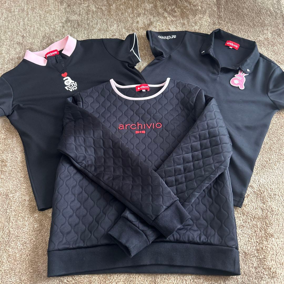 archivio キルティングスウェットとポロシャツセット