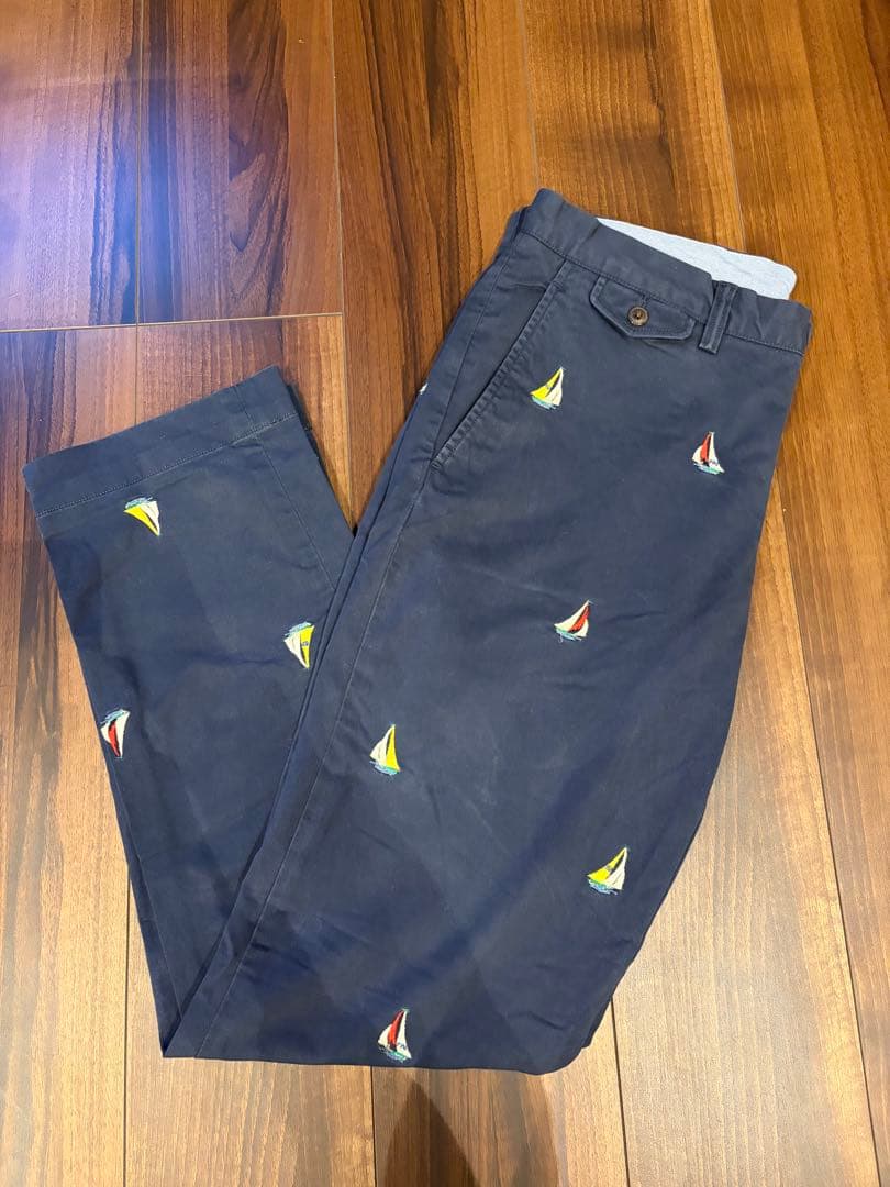 ポロラルフローレン ヨット刺繍 総柄チノ 32/32