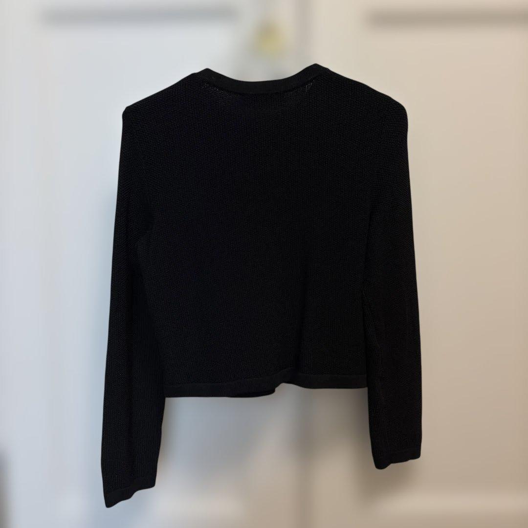 アベニールエトワール mid エムプルミエ パール カーディガン ブラック 32