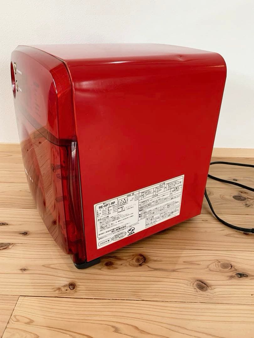 レトロ電子レンジ SHARP RE-HP1 スケルトンレッド シャープ