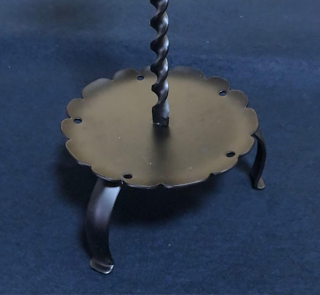 割引❗️《R》茶道具 夜咄 膳燭一対 燭立 燭台 元箱　260120き5