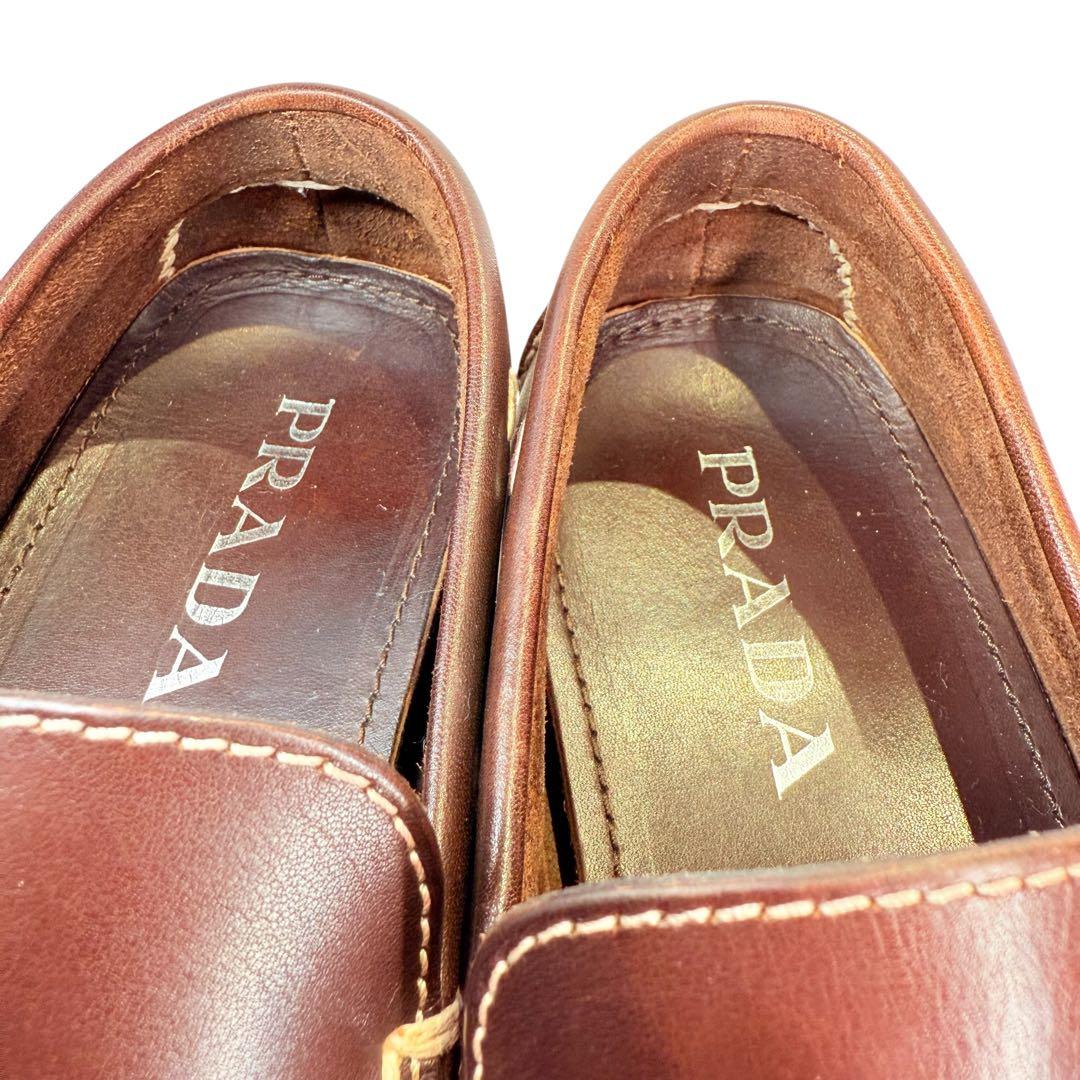 【極美品】PRADA ドライビングシューズ（5）モカシン　デッキシューズ　本革