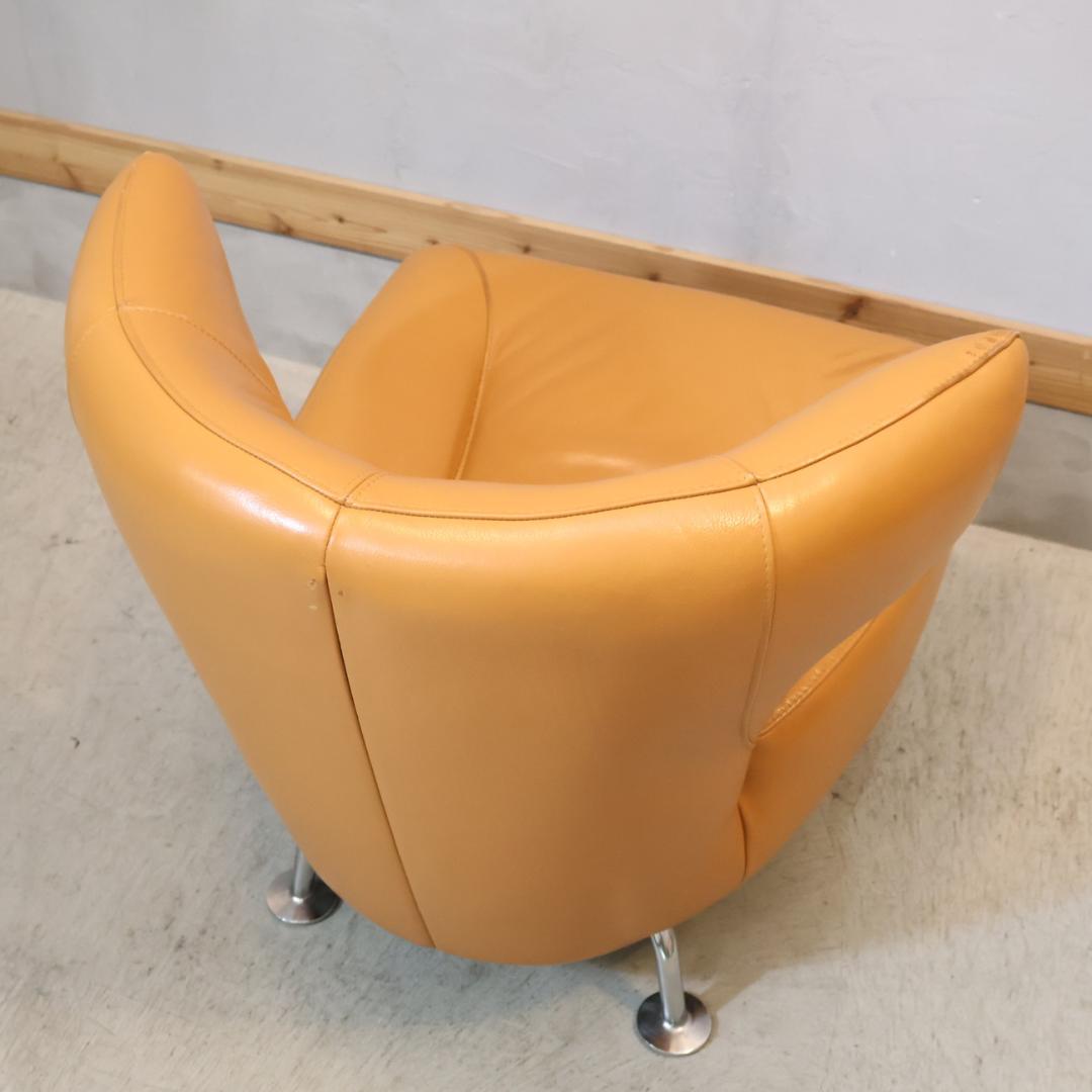 L様　IDC OTSUKA ドミシール 総革張り アームチェア レザー