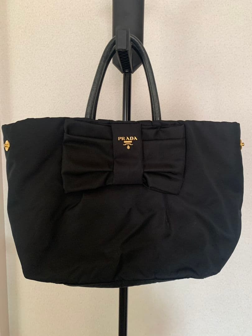 【Mochi】PRADA リボンハンドバッグ