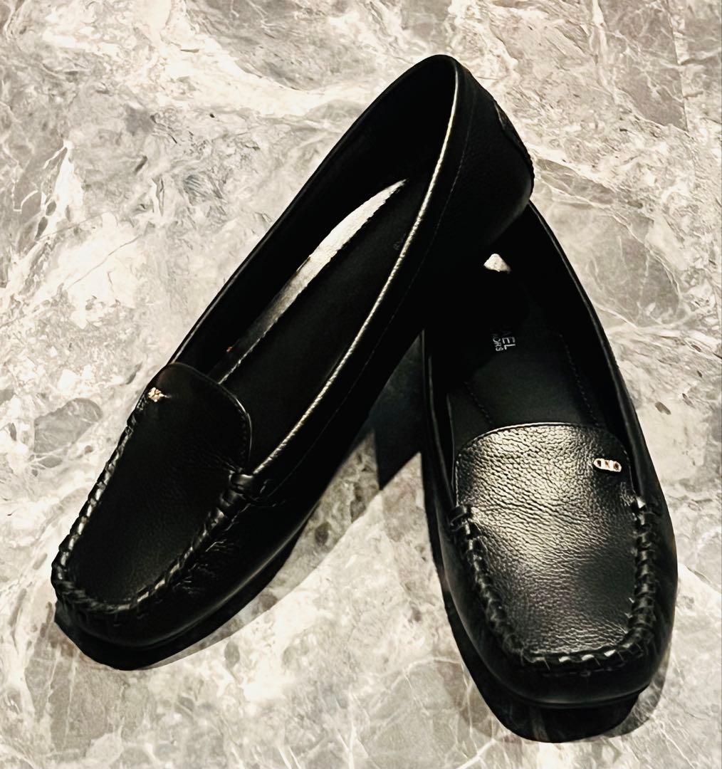 新品未使用　MICHAEL KORS ブラック モカシン