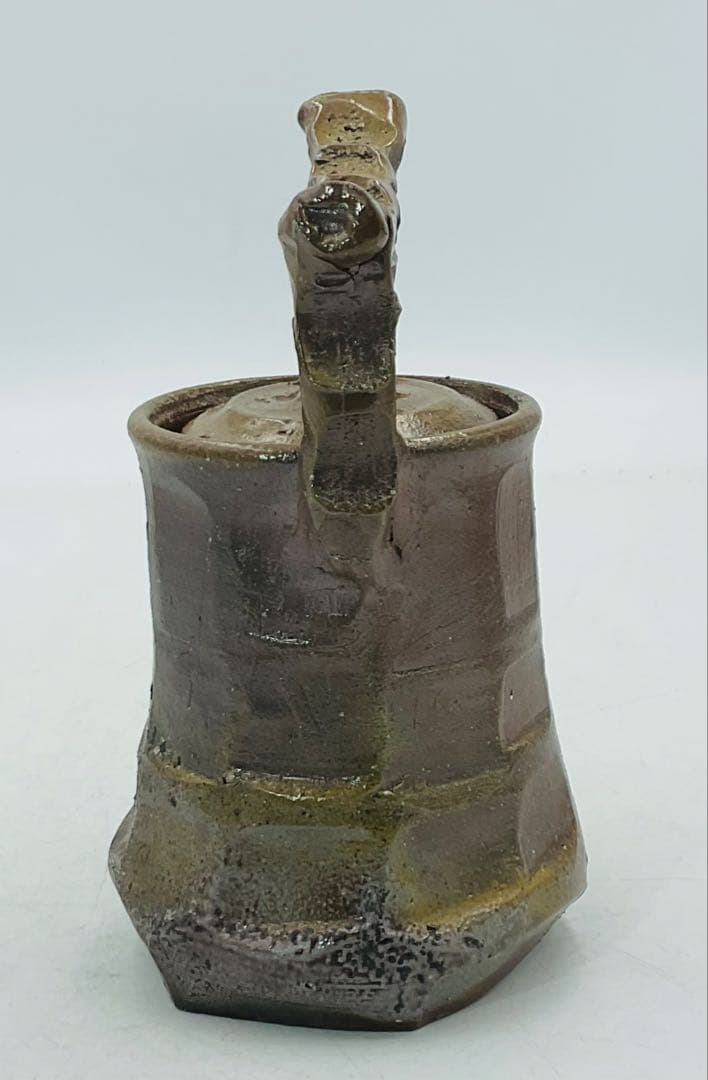 【90】◉実力人気作家・今成研二先生　備前焼手造り急須　宝瓶　保存箱◉