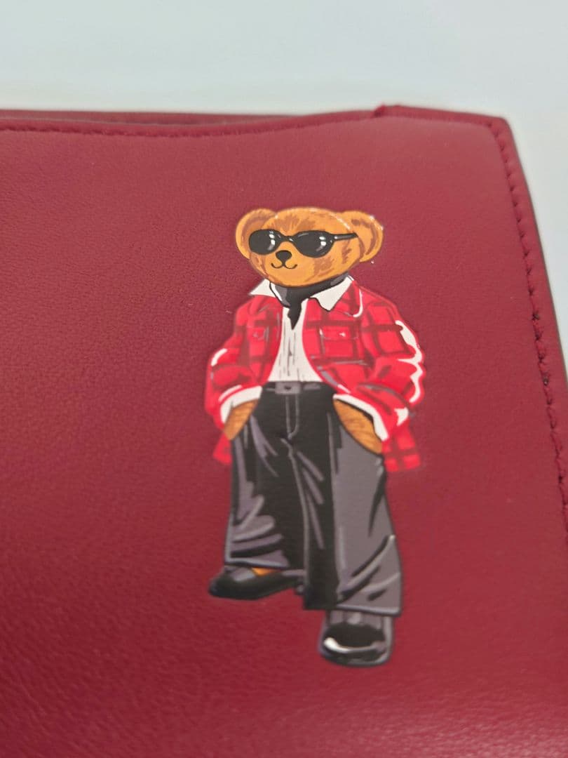 【購入履歴写真あり】POLORALPHLAUREN ポロベア 長財布 財布 牛革