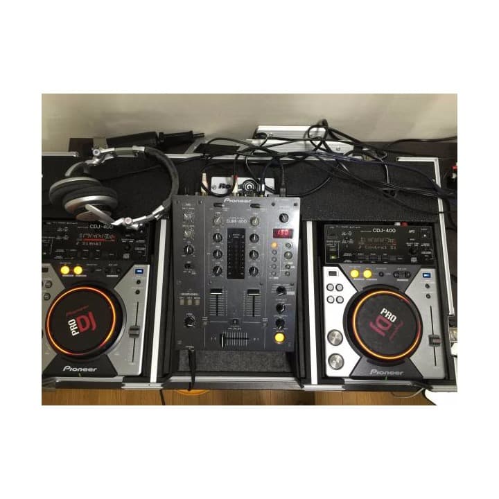 【全部セット】cdj400×2台　vestax（ミキサー）　スピーカー×2台