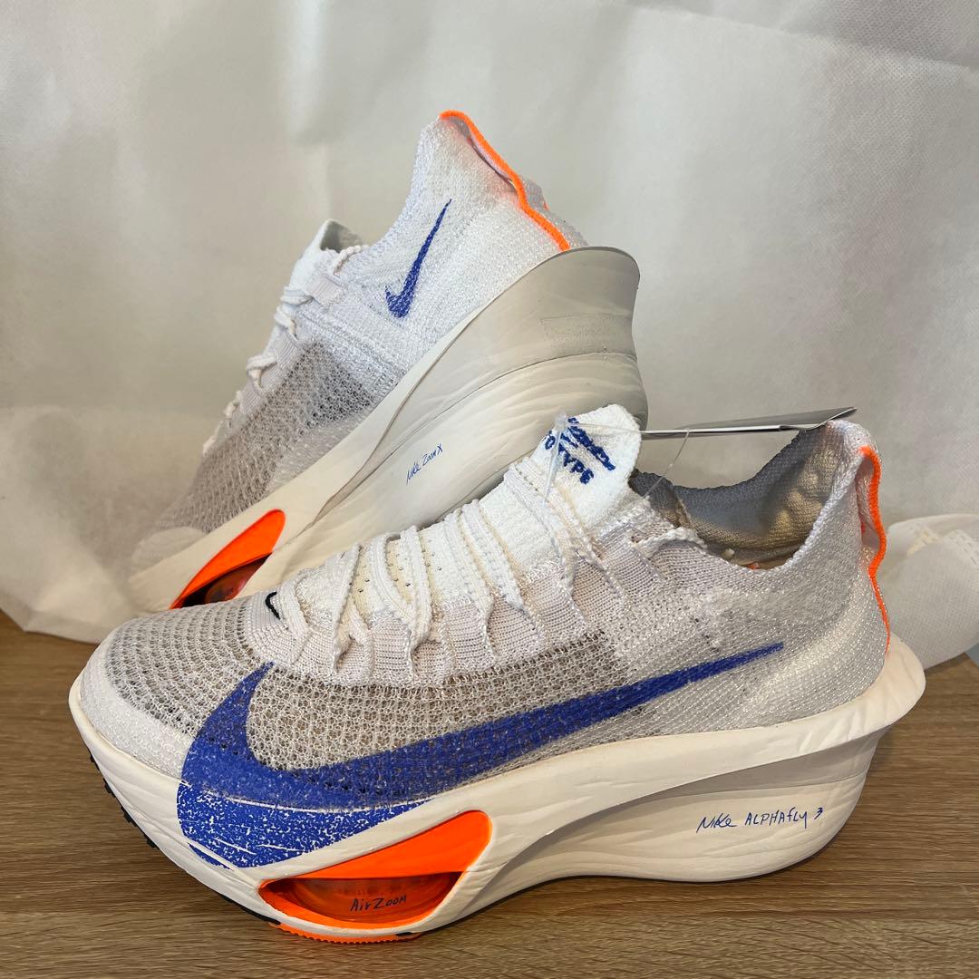 Nike AlphaFly ホワイト/オレンジ/ブルー