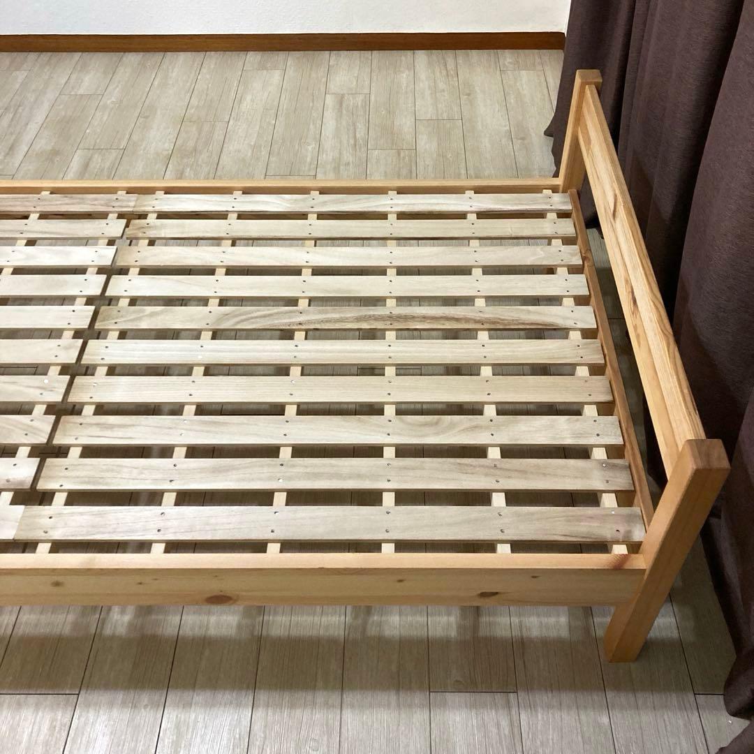 【自社配送エリア内限定販売】パっと見超美品！MUJIすのこシングルベットフレーム