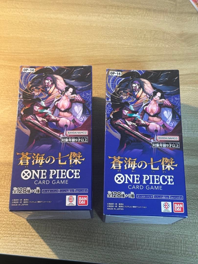 新品未開封 ワンピースカード 蒼海の七傑 OP-14 2BOX