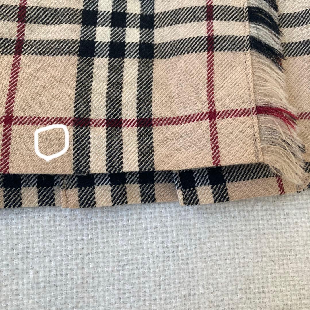 バーバリーブルーレーベル　プリーツスカート　ノバチェック　ベルト　フリンジ　38