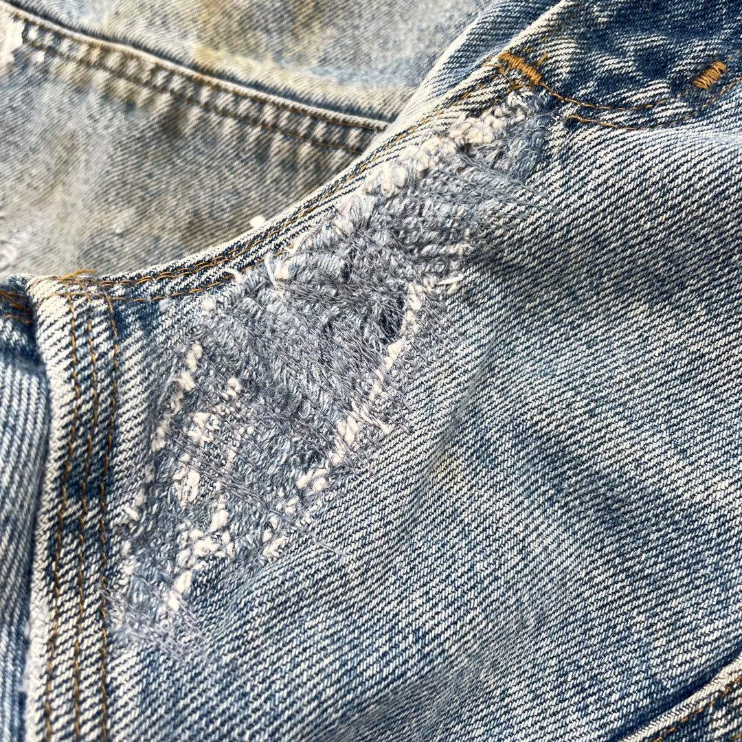 USA Carhartt ダブルニージーンズ バギーデニム フェード ワイドレグ