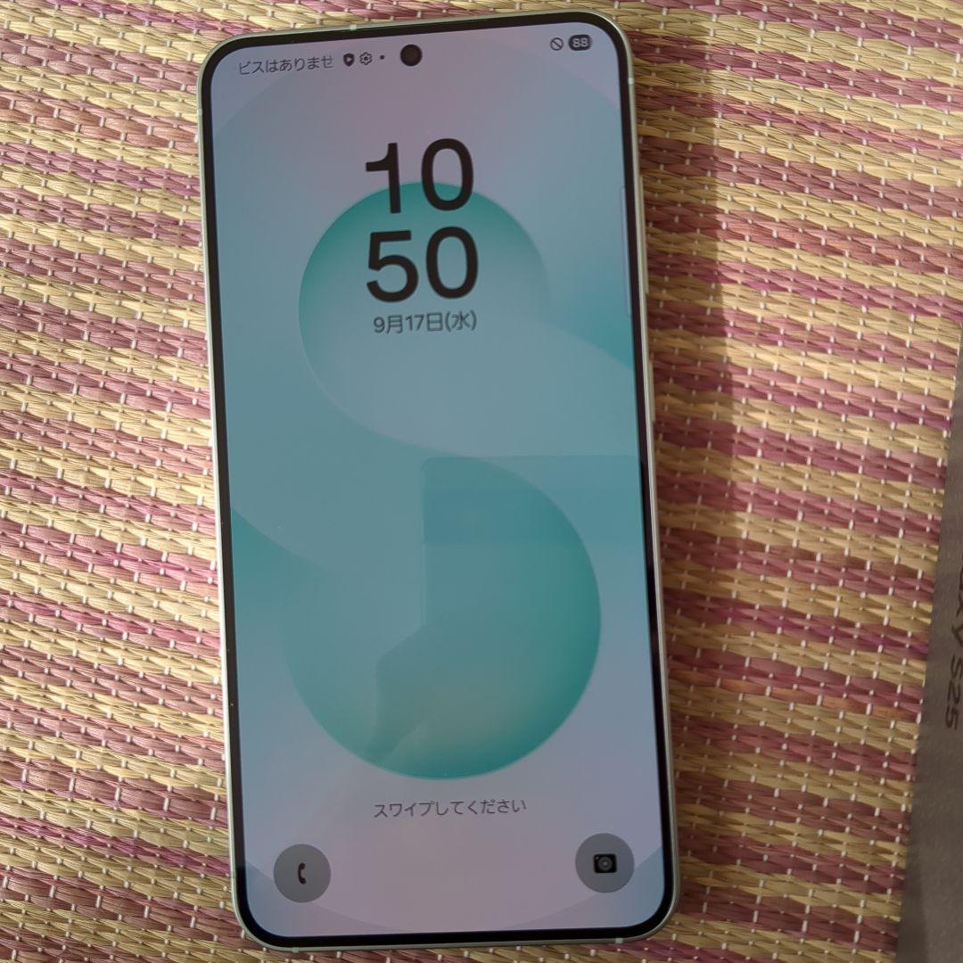 【ほぼ新品】Samsung Galaxy S25 256GB ミント 国内版