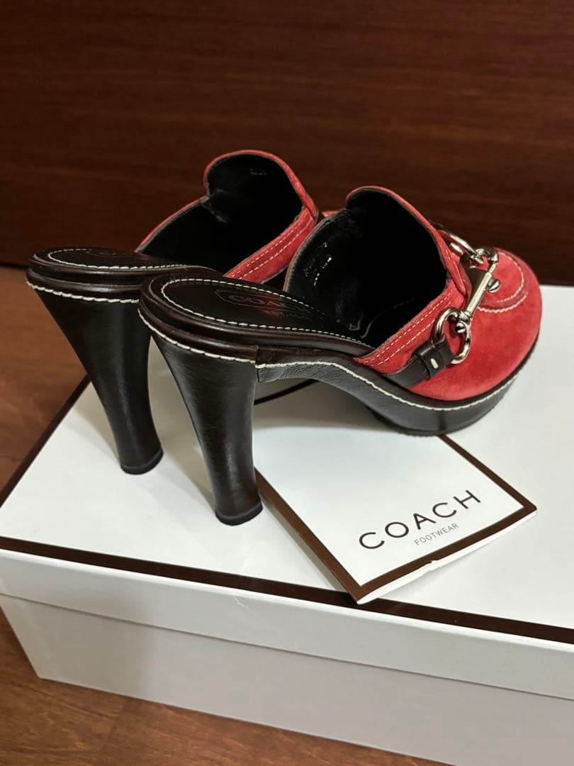 KANAKO　新品未使用　COACH　ミュール　スエード　本革包み