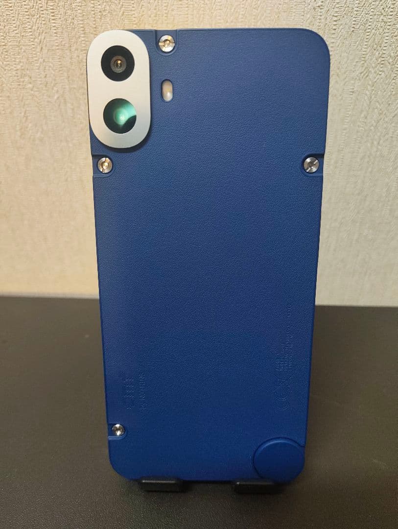 CMF Phone1+青ケース+カードホルダー+MagSafe付カバー