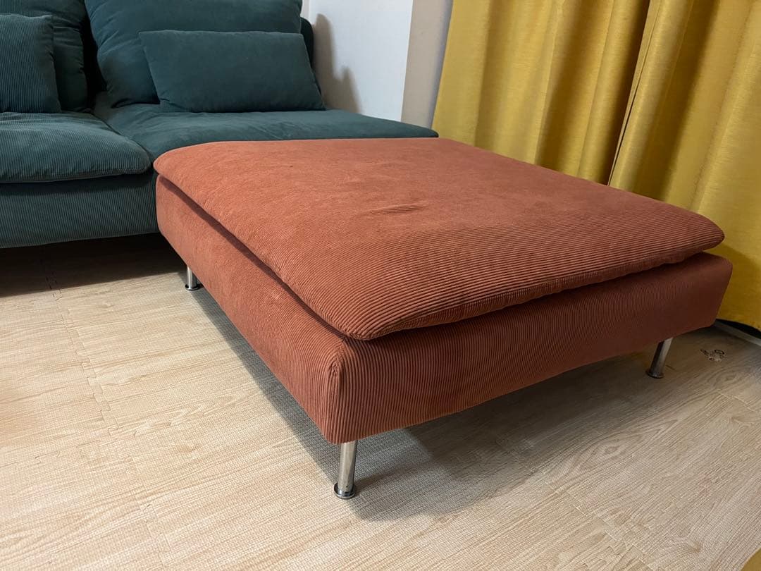 直接引き取り希望　【IKEA】SÖDERHAMNソーデルハムン　グレーターコイズ