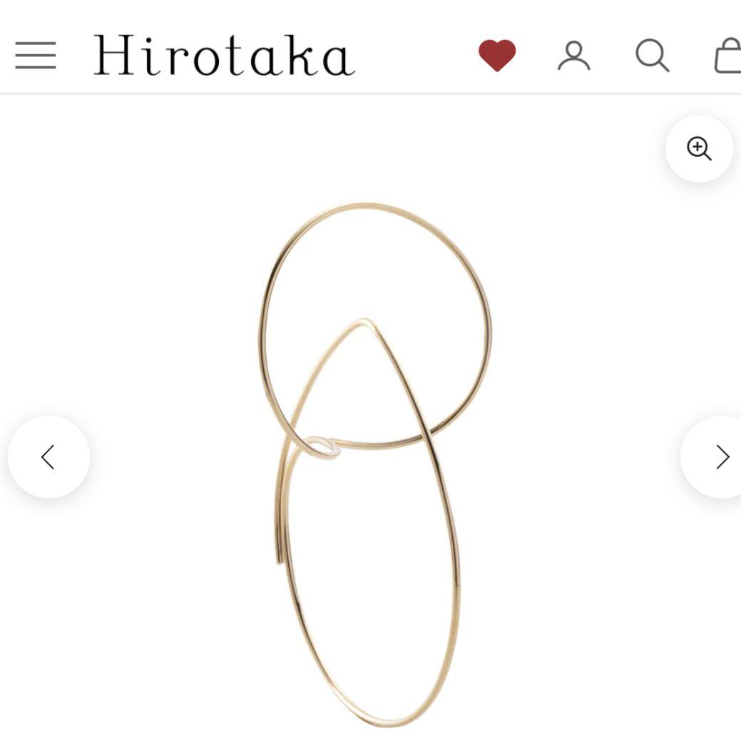 Hirotaka All About Basicsフローティングフープピアス片耳