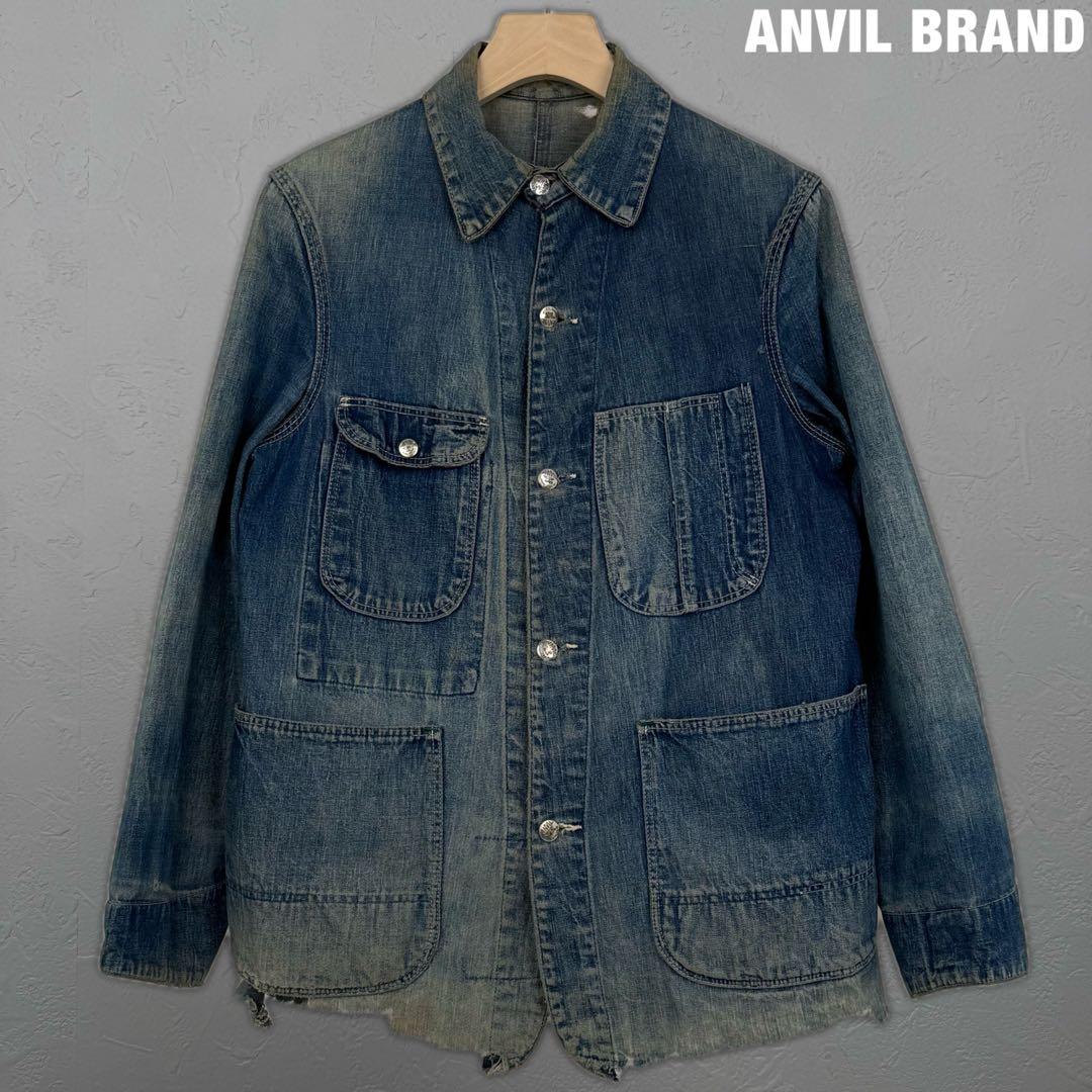 Anvil Brand 40s 50s ビンテージ ボロ デニム カバーオール