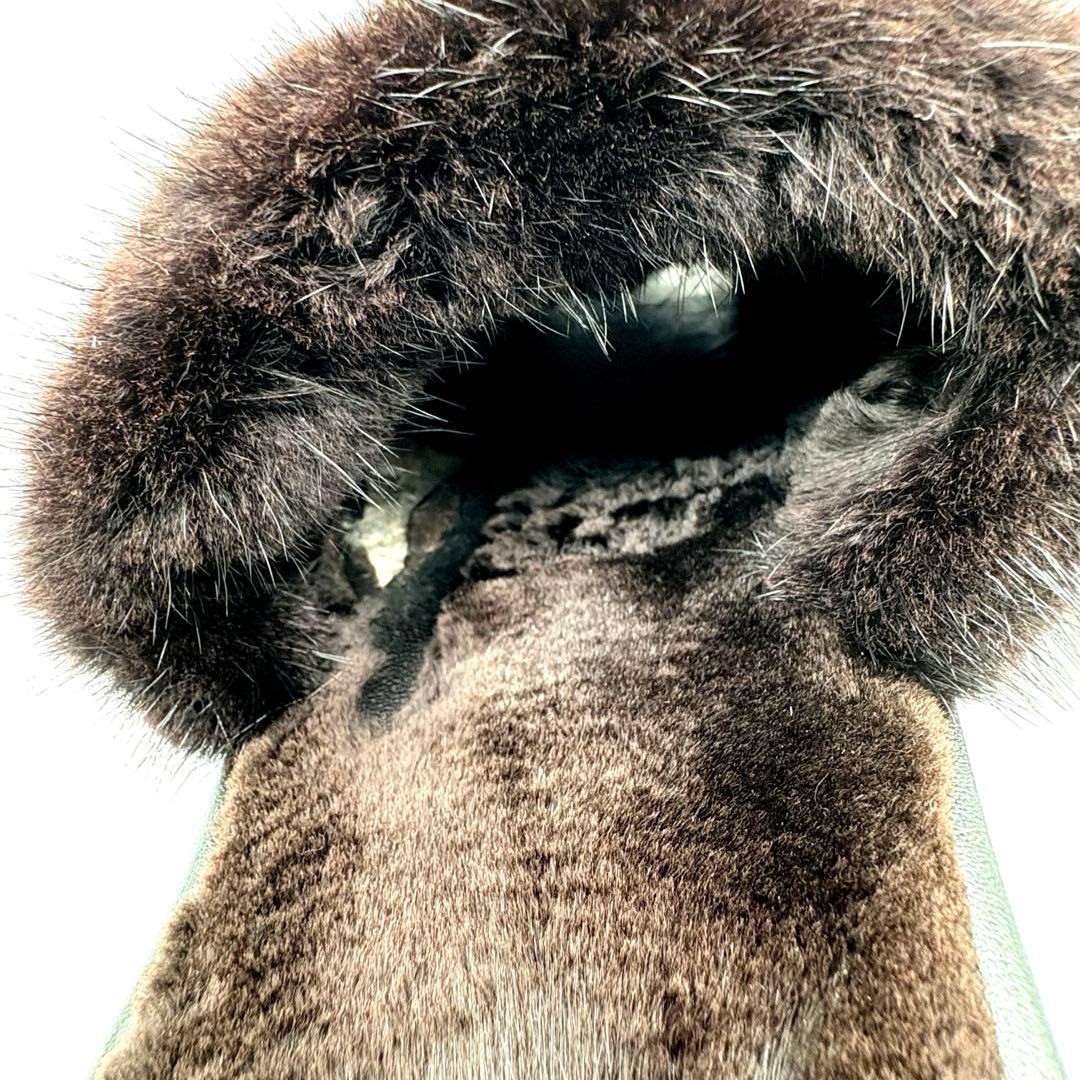 ルイヴィトン ホーミーライン ミンク ミュール 【41〜42】 スリッパ 室内