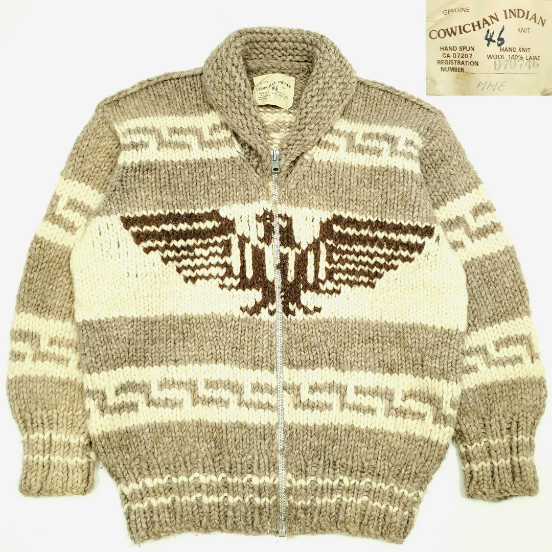 シリアルNo.◆COWICHAN INDIAN◆カナダ製カウチンセーター1129