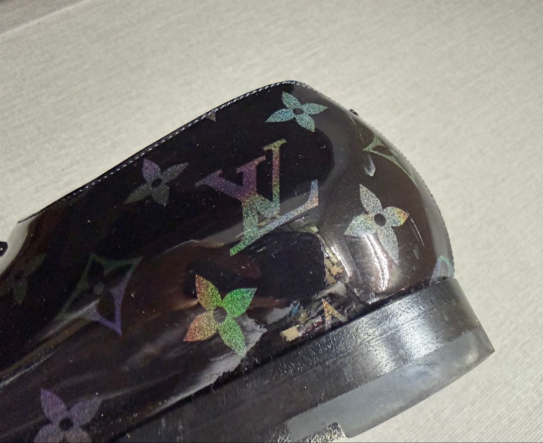 ルイヴィトン LVヴァンドームラインパテントレザーブラックモノグラム