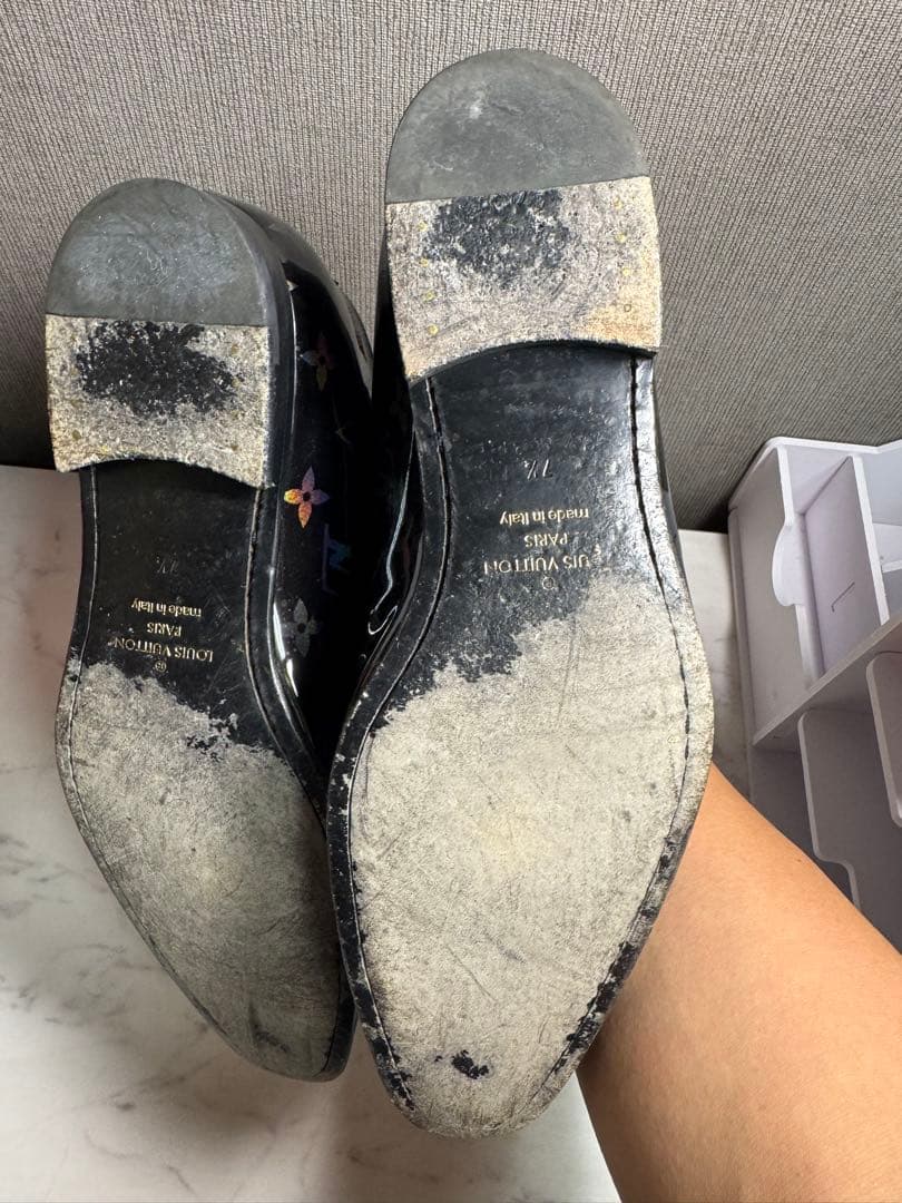 ルイヴィトン LVヴァンドームラインパテントレザーブラックモノグラム