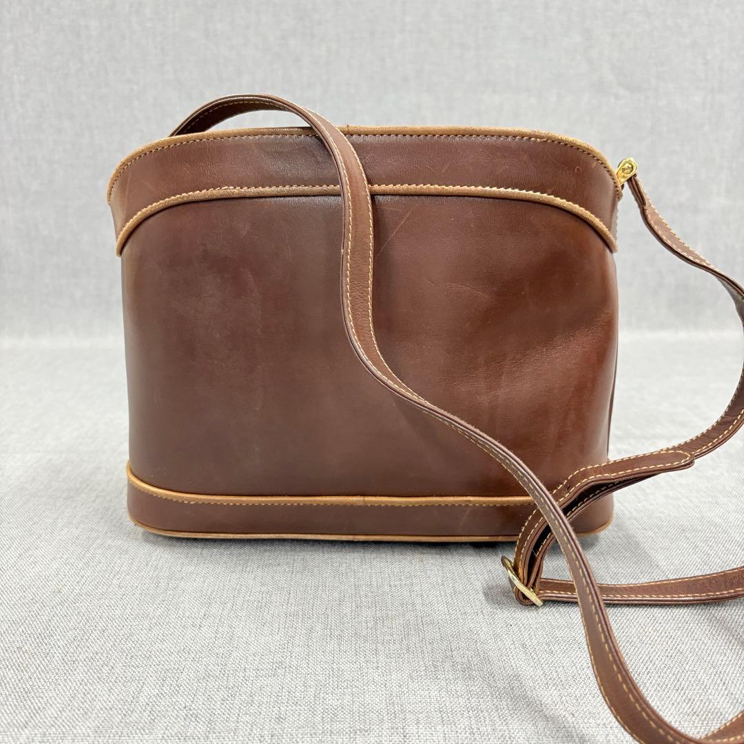 希少 GUCCI オールドグッチ 革 ショルダーバッグ ブラウン ヴィンテージ