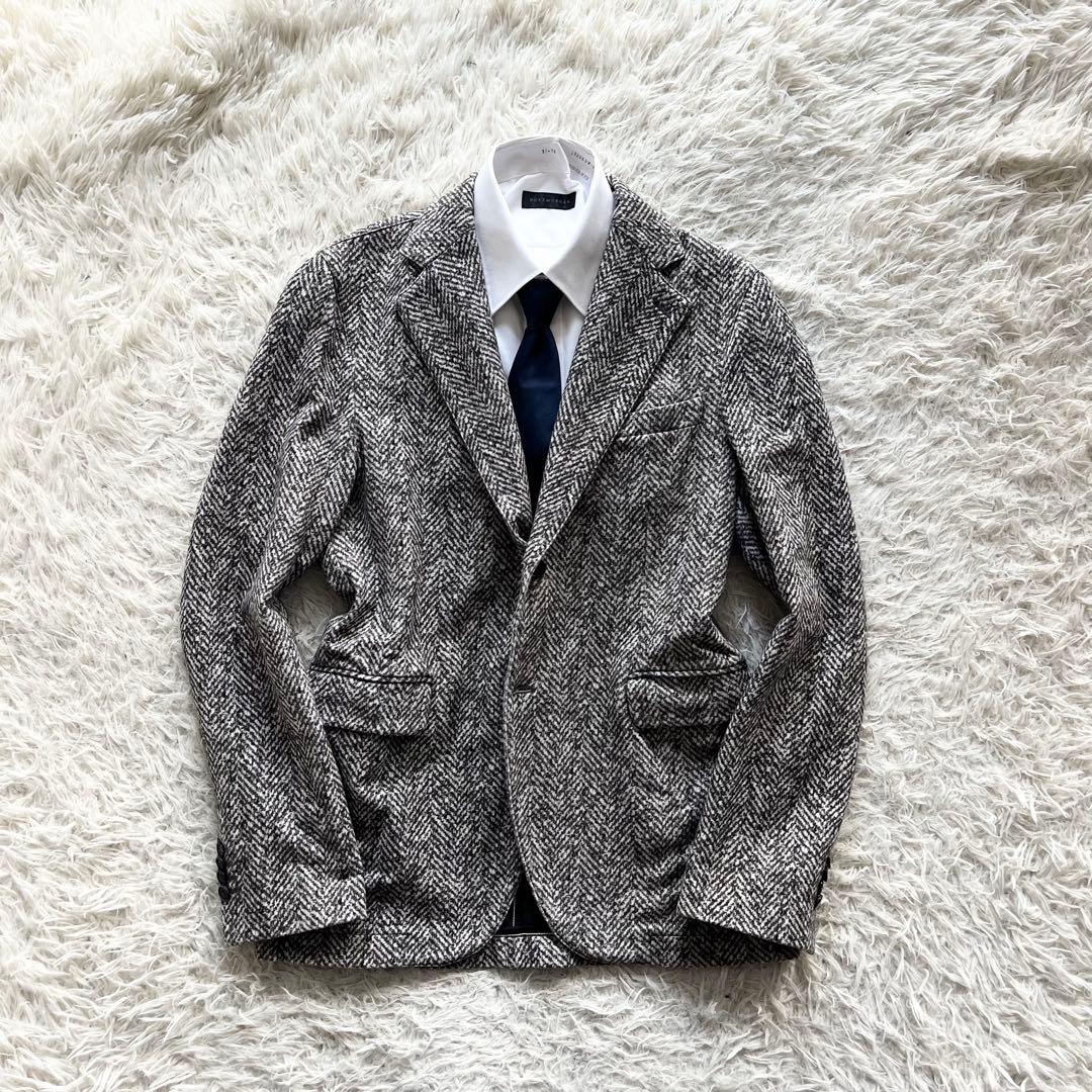 <美品>CIRCOLO 1901 ヘリンボーン ブラウン ジャケット サイズ48