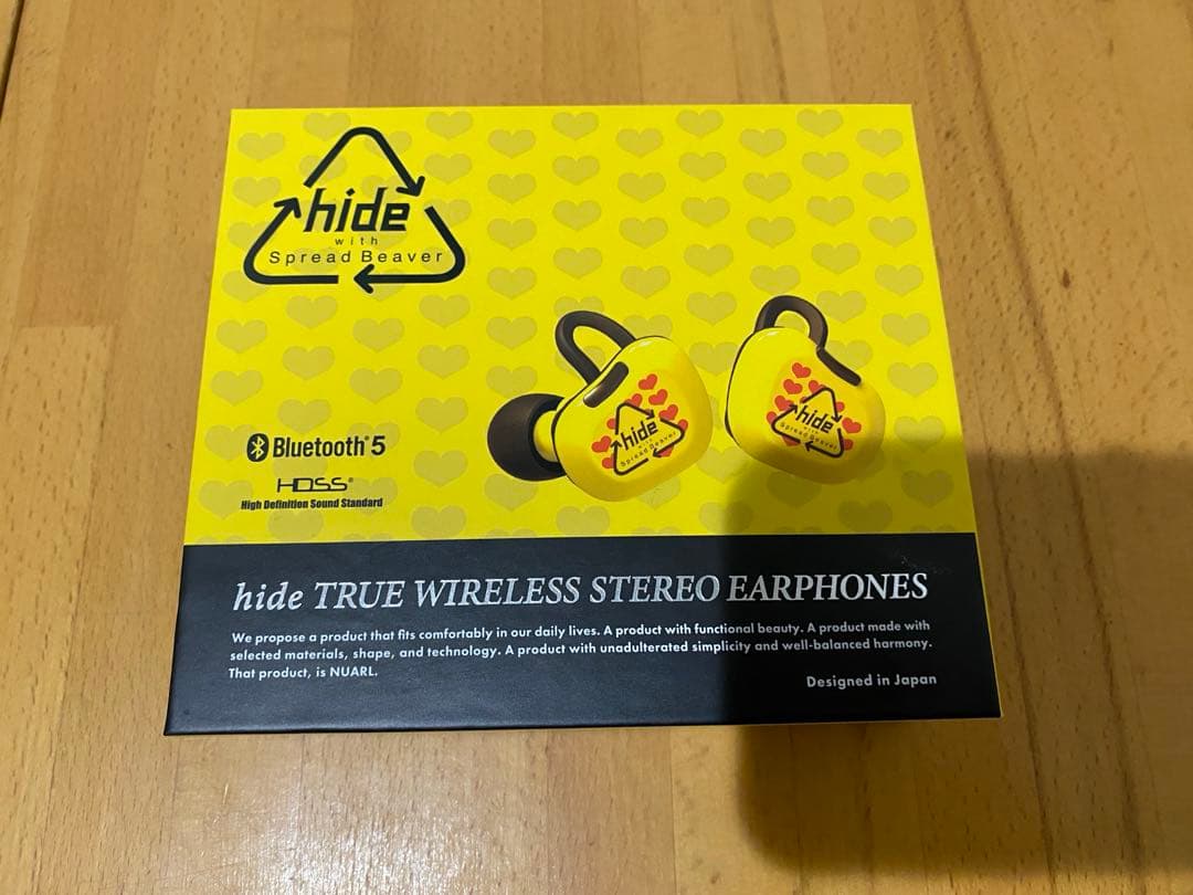 お値下げhide イエローハート　ワイヤレスイヤホン　数量限定