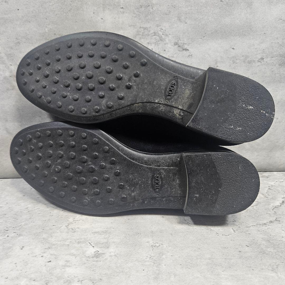 cha.様❣️専用 TOD'S ローファー スエード ブラック 金バックル