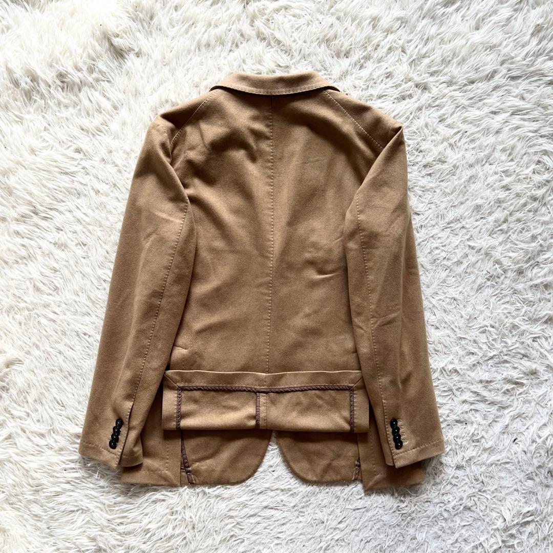 <美品>TAGLIATORE×ブリッラ カシミヤ100% キャメルジャケット48