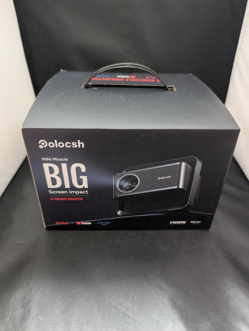 Polocsh プロジェクター 家庭用 ネイティブ1080P 4k対応