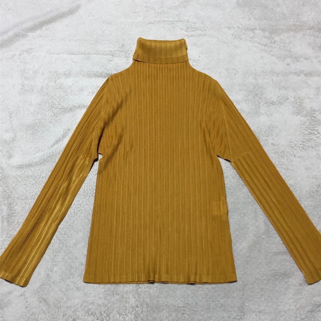 【匿名配送】PLEATS PLEASE タートルネック ハイネック カットソー