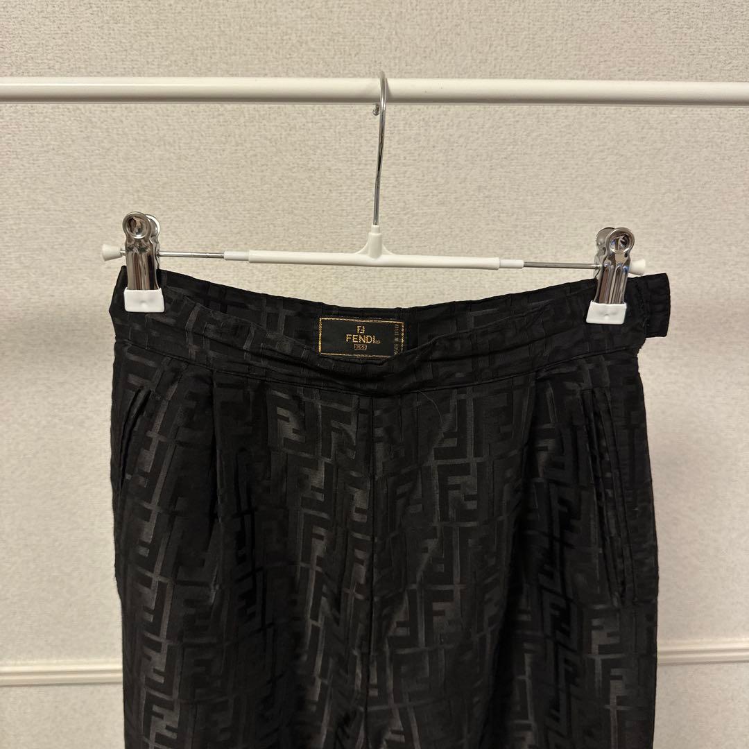 FENDI フェンディ　ズッカ柄　ストレート　パンツ