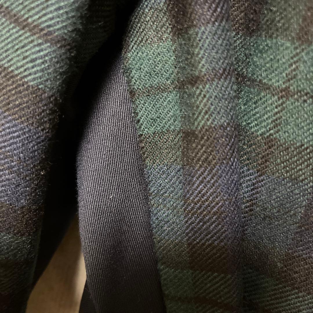 【美品】トリココムデギャルソン　ブラックウォッチパンツ