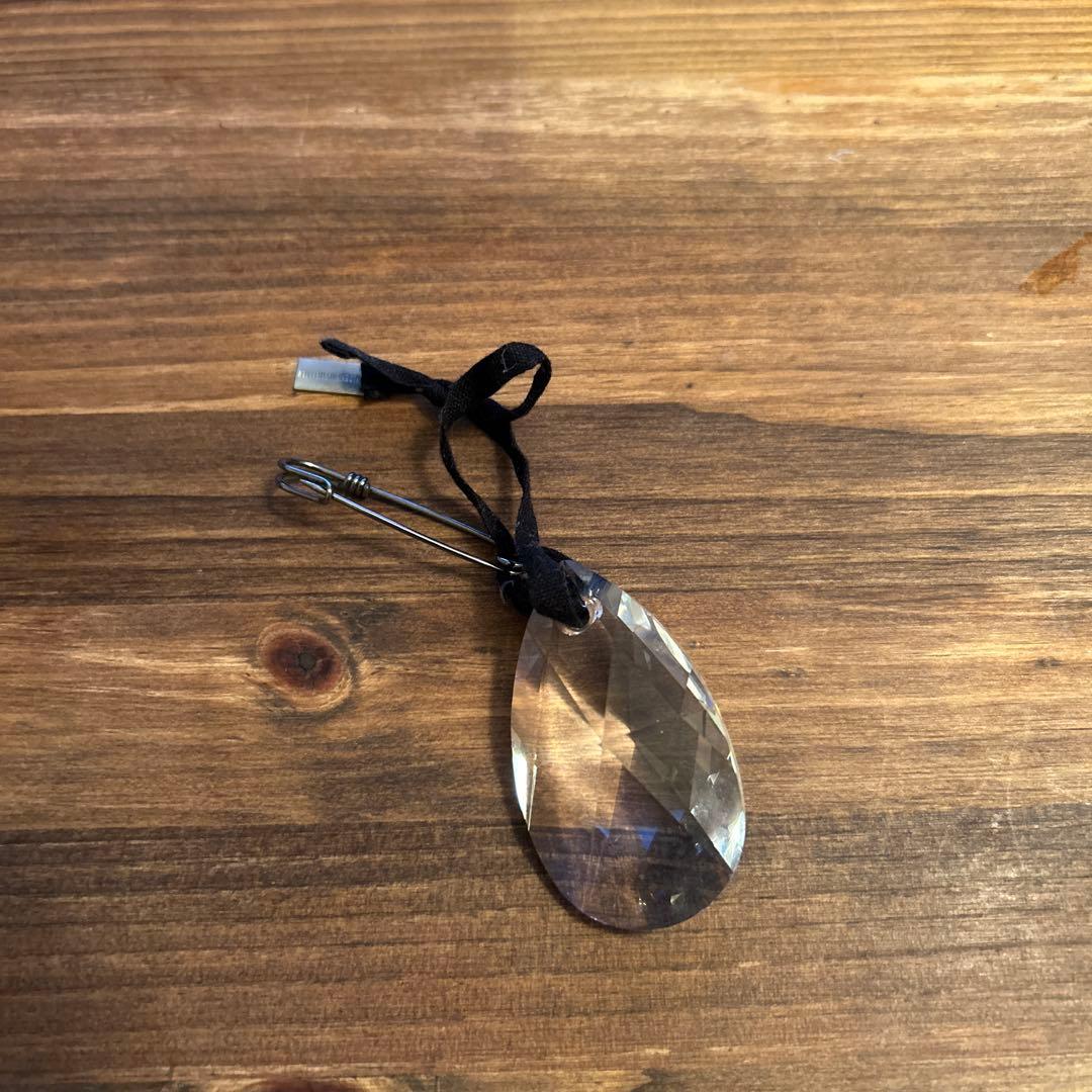 ANN DEMEULEMEESTER クリスタル ペンダント型チャーム 透明