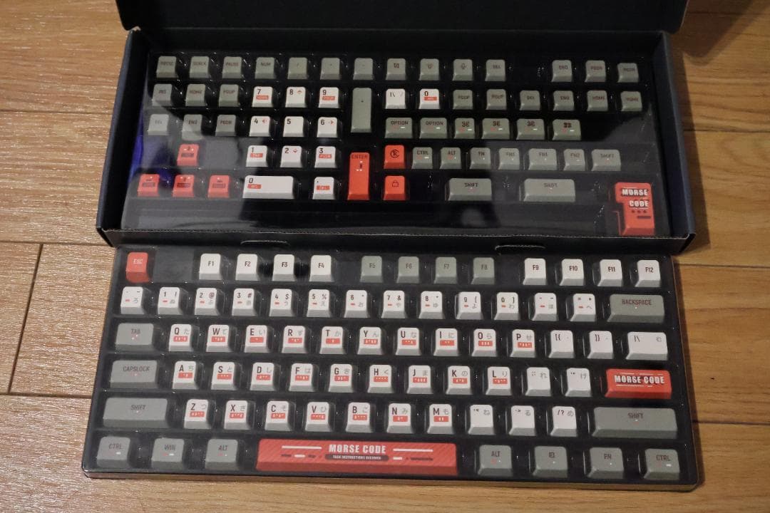 Keychron OEM Dye-Sub PBTキーキャップ モールス符号