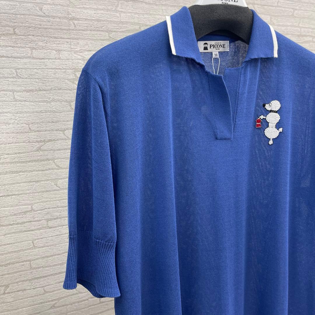 PICONE ブルーポロシャツ サイズM