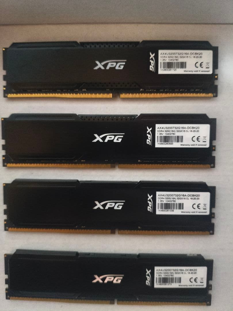 DDR4 3200MHz 32GB✖4枚　128GB メモリ 動作確認済
