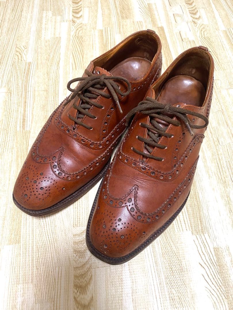【美品】チャーチ　ブラウンウィングチップ UK7 日本サイズ25.0