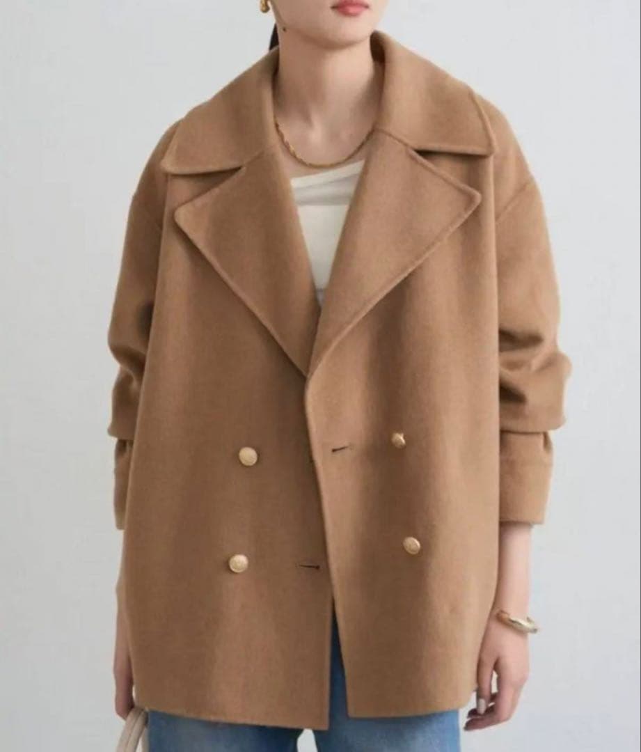 loungedress ミドルリバーコート キャメル