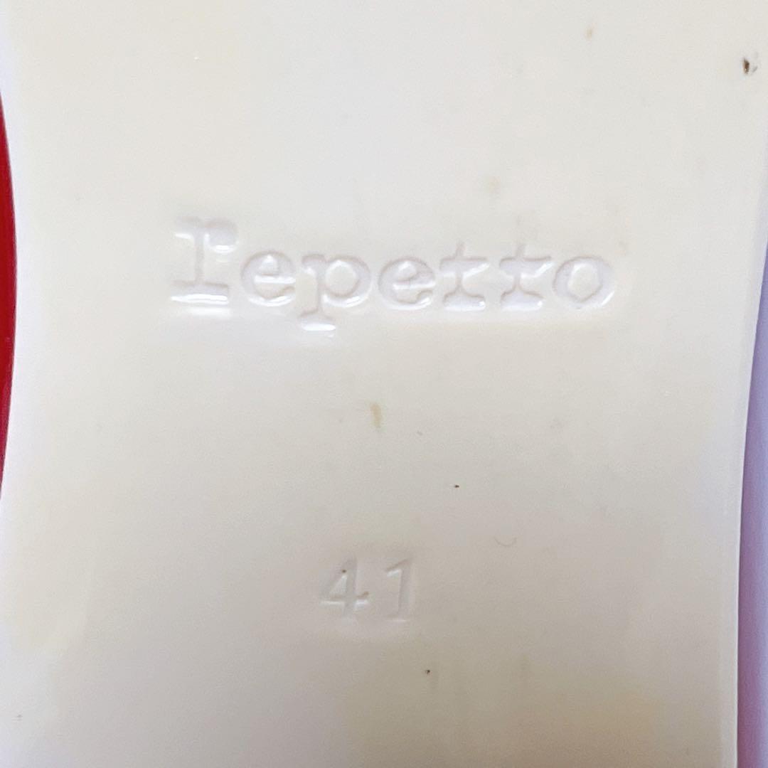 ⭐未使用級⭐レペット パンプス エナメル フラットシューズ 赤 26㎝