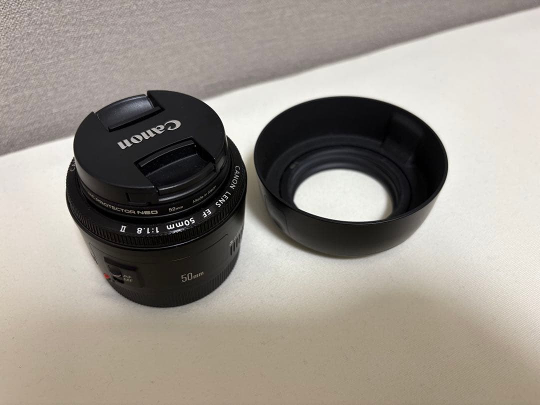 Canon EF 50mm f/1.8 単焦点レンズ フード付