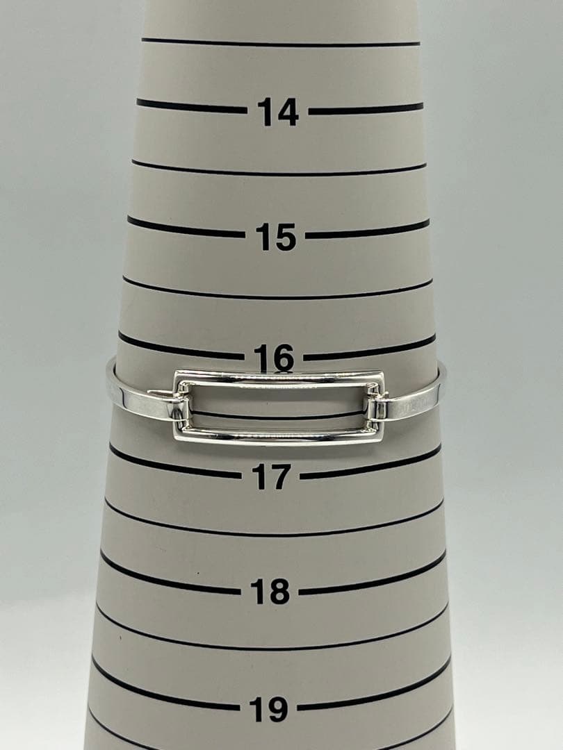 ティファニー TIFFANY オープンレクタングル オープンスクエア バングル