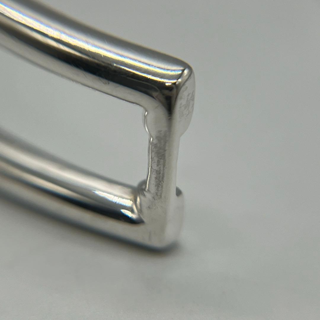 ティファニー TIFFANY オープンレクタングル オープンスクエア バングル