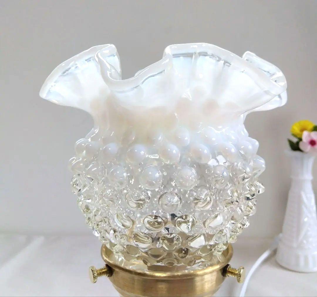 VTG フェントン フレンチ オパールセント ホブネイル ランプ