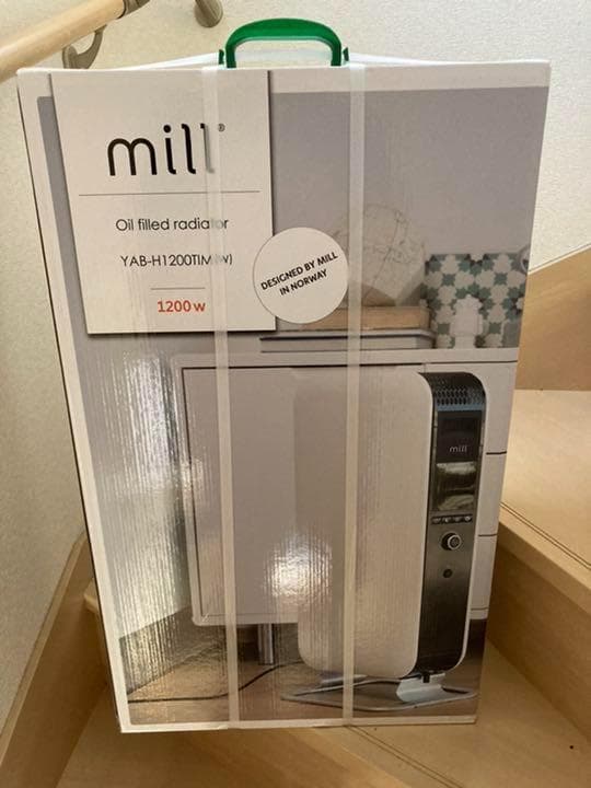 Mill オイルヒーター 　(温度調節機能)　 YAB-H1200TIM　(W)