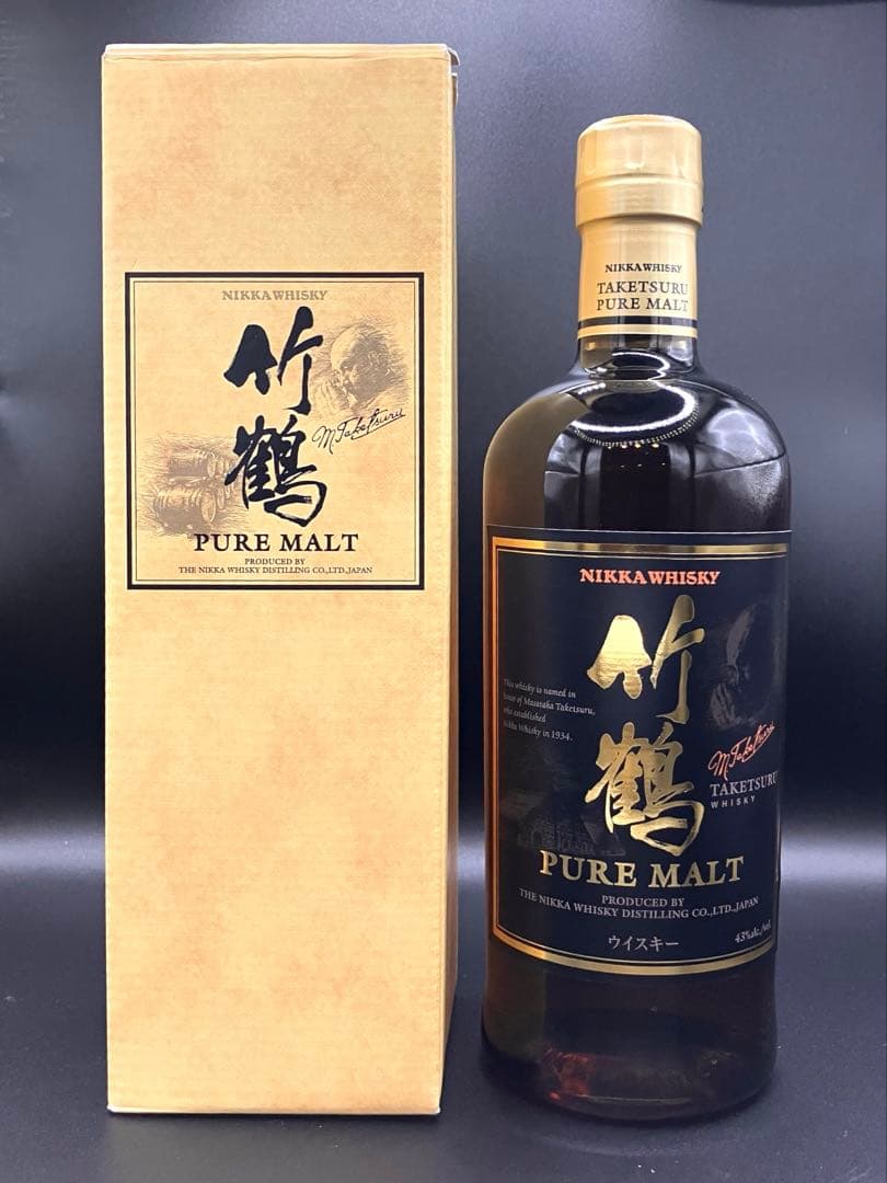 ニッカウイスキー 竹鶴ピュアモルト旧ラベル 700ml 43%
