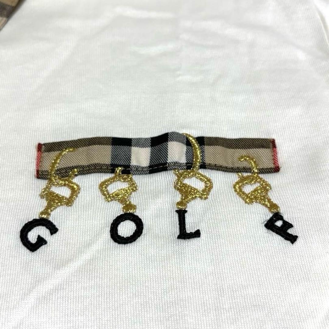 ジョー様 バーバリー ポロシャツ 長袖 ノバチェック 金ボタン 大きいサイズ